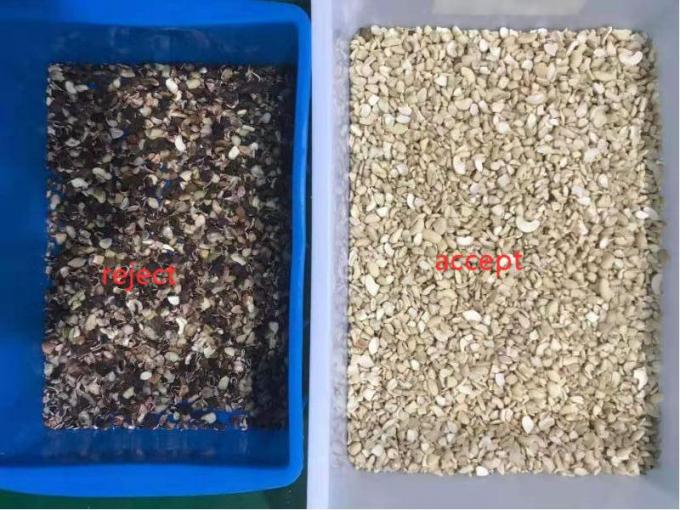 Intelligente 6 chute cashewnoot kleur sorteren machine met Toshiba CCD sensor en RGB camera 8