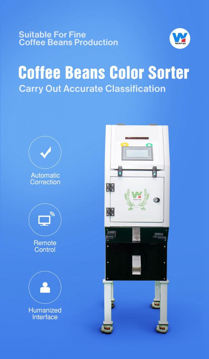 Weanyao Multifunctionele aanpasbare CCD-camera Groene en geroosterde koffiebonen Kleur sorteermachine 0