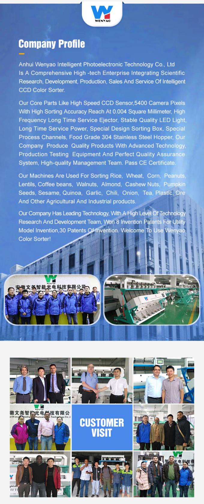 WENYAO Landbouw Hoge Snelheid Tarwe Kleur Sorteerder Met AI Besturingssysteem 9